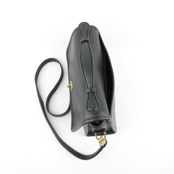 Vintage Coach Black Glove-Tanned Leather Court Bag – Style 9870 - Picture 5 of 9